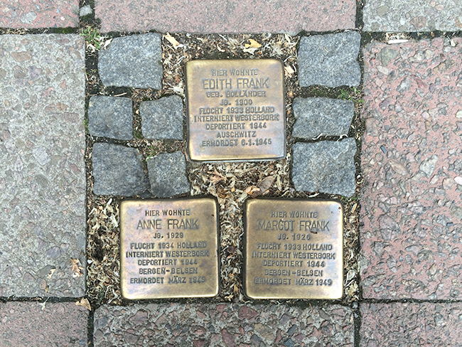 Anne Frank - Stolpersteine